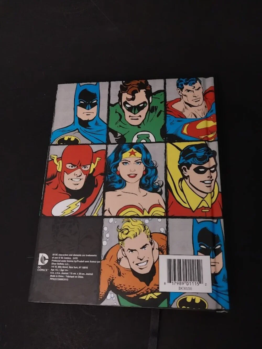 DC Comics Characters Grid Hard Cover Journal